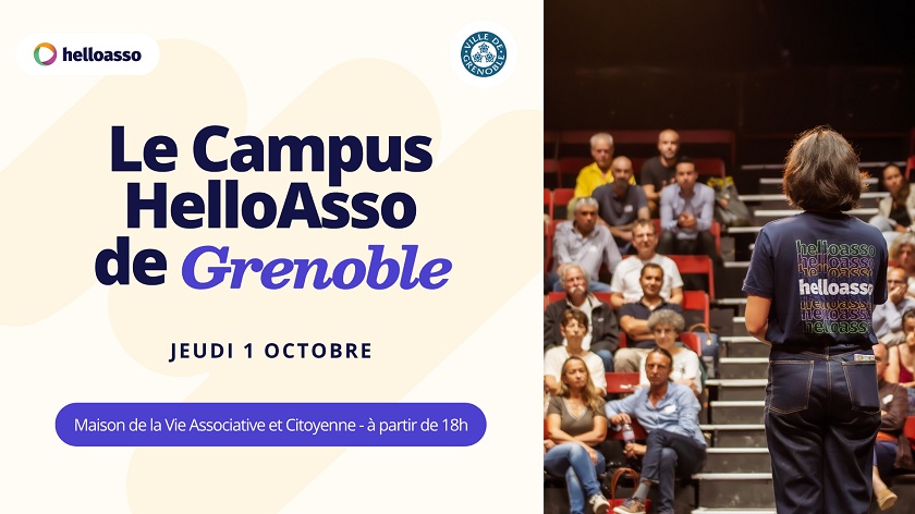 Campus HelloAsso : rendez-vous jeudi 1er octobre dès 18h à la Maison de la Vie Associative et Citoyenne