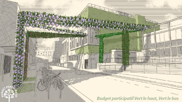 Illustratioin du projet de Budget Participatif "Vert le haut, vert le bas"