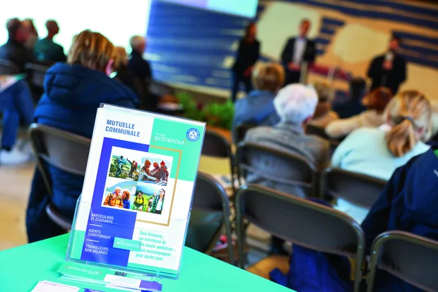Photo du flyer de présentation de la mutuelle communale.
