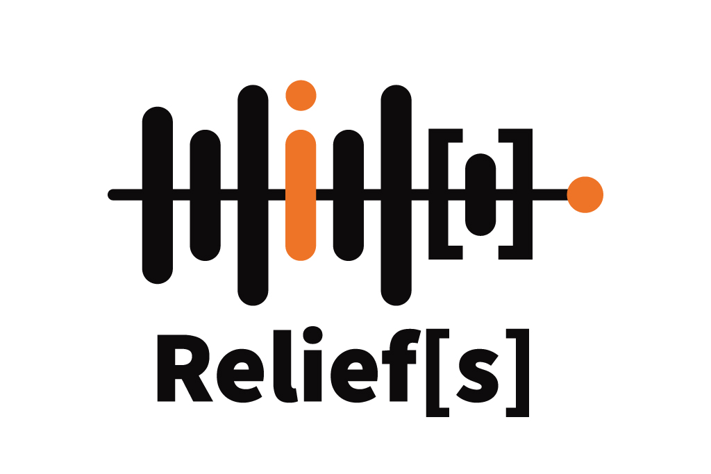 Logo de la série de podcasts "relief"