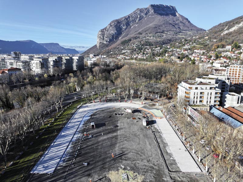Les travaux vus du ciel.
