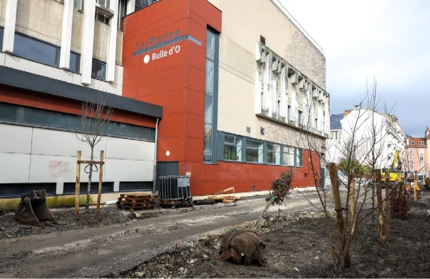 Photo de la rue Henri le Chatelier en travaux.