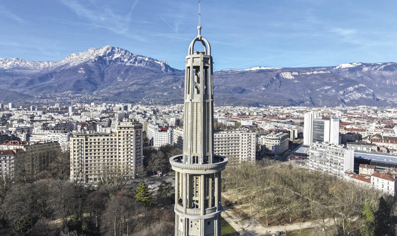 La tour Perret vue du ciel.