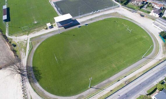 Le stade vu du ciel.