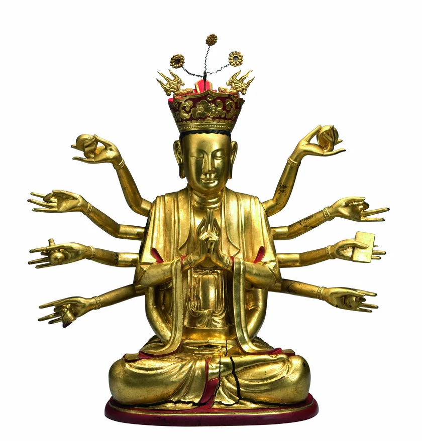 Photo d'une statuette vietnamienne à 12 bras