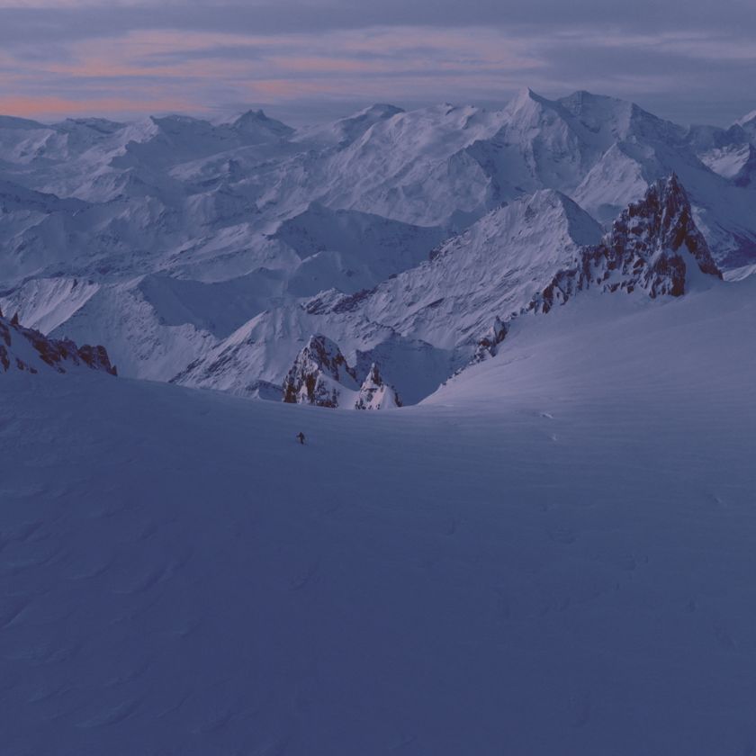 Point de vue montagne ski