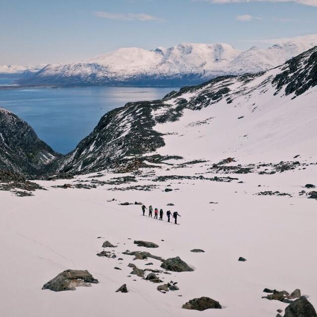 Skieurs de randonnée