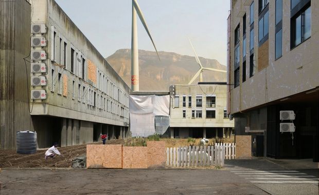 Illustration du Campus Universitaire en 2076